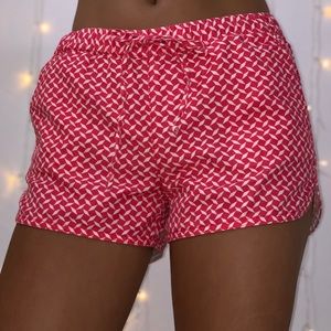 J. Crew Drawstring Linen Pink Shorts